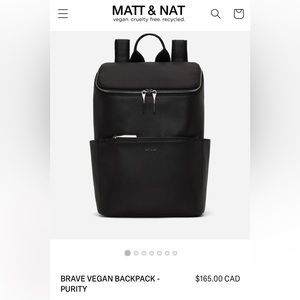 Matt & Nat Brave Vegan Backpack - Purity - Black